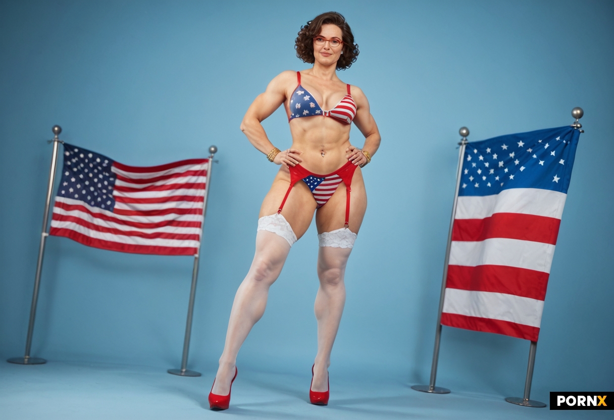 United States of America flag bra