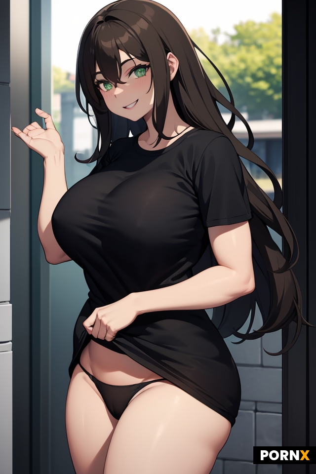 Woman with big