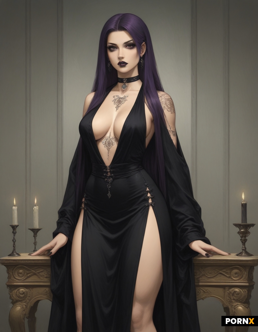 30 year old goth slut in a elegant outfit
