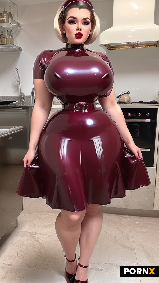 Hyperfeminine bimbo robot android