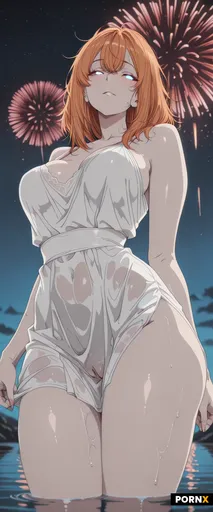 A 20-year-old ginger-haired woman with a flawless