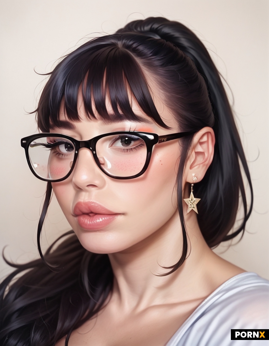 20-year-old nerdy messy awkward shy Japanese nerd futanari named Ai