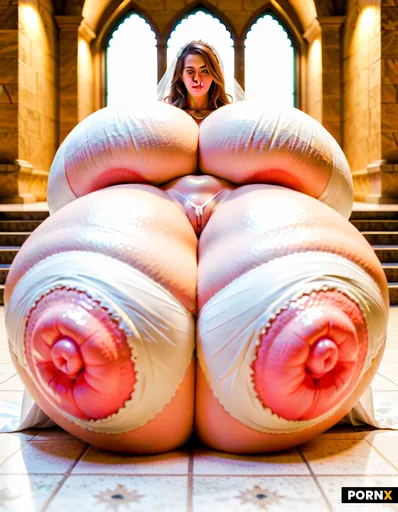 A couple fucking; towering slim and busty elven goddess with cascading white-blonde hair to the floo
