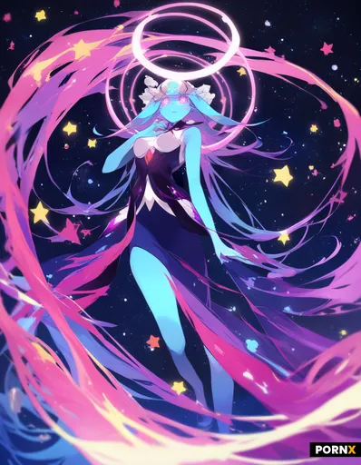 A 25-year-old alien woman with smooth jade-colored skin and long