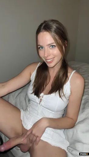 Close up view of One cute American woman sitting relaxing
