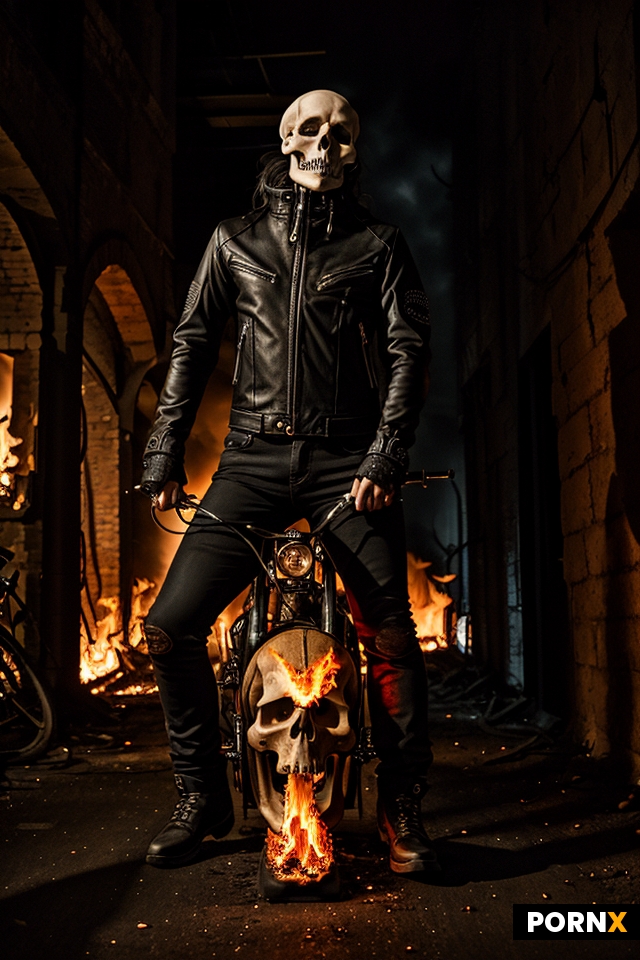 Hot demon biker