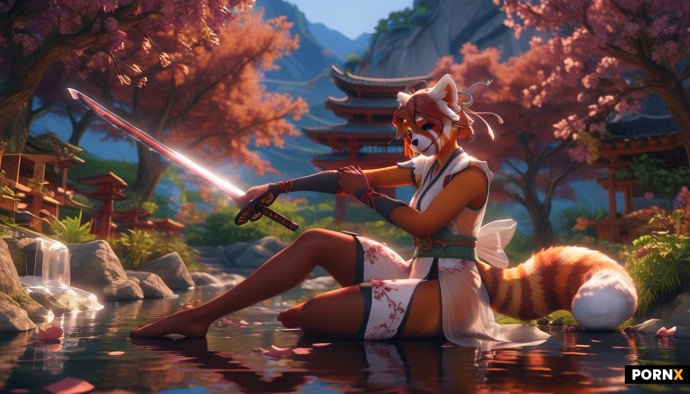 Red panda Samurai