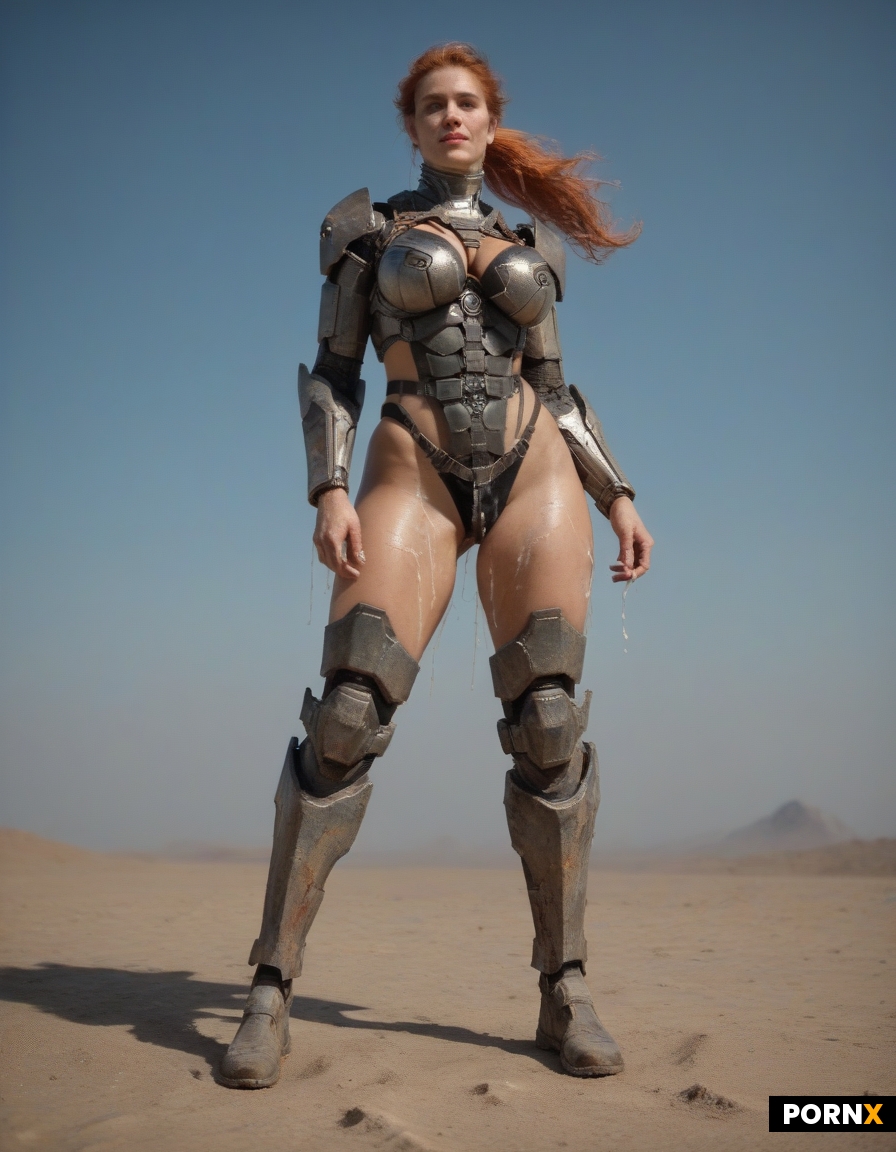 retrofuturistic post-apocalyptic robotic Android sexbot full body bukkake