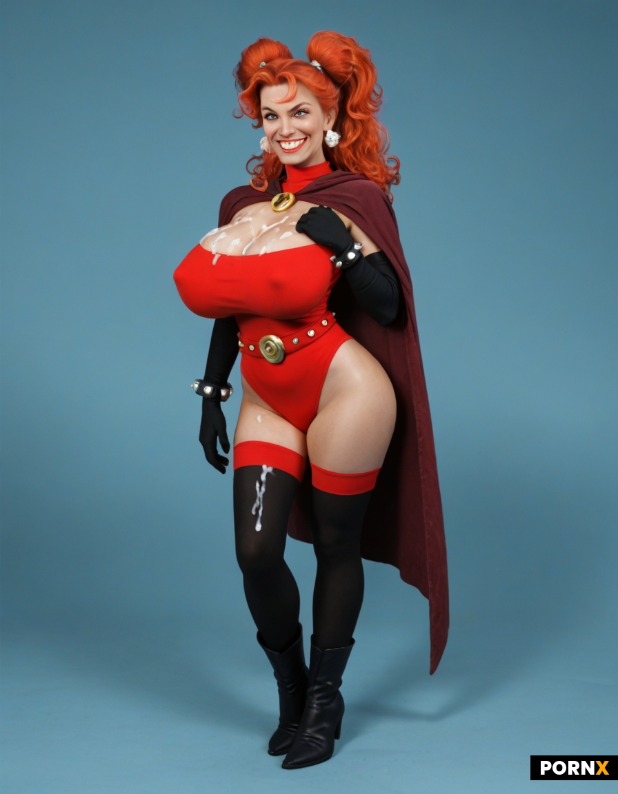 Ultimate Dynamic overdramatic maniacal retro vintage comic superheroine