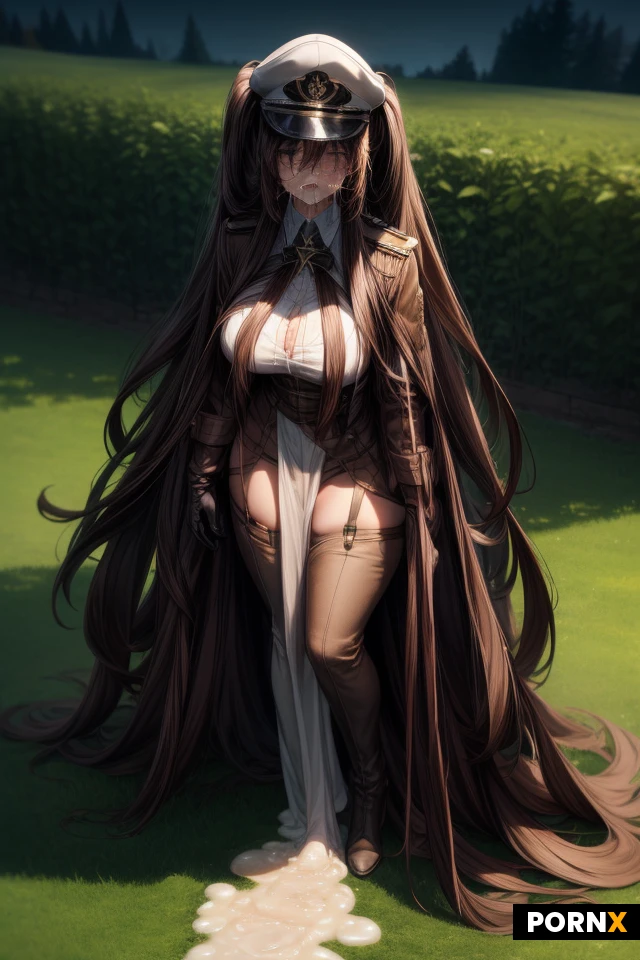 1 Women, 20 years old, long olive trench coat, long pants, gloves, boots, news boy cap, long messy brown hair, midnight, countryside, busty, big breasts, thick thighs,