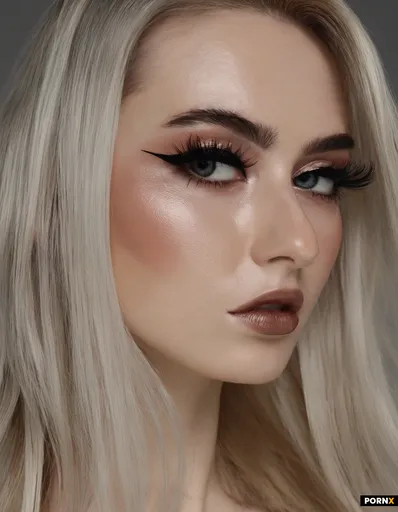 bust shot of stunning and sprightly 18 year old woman full front profile headshot