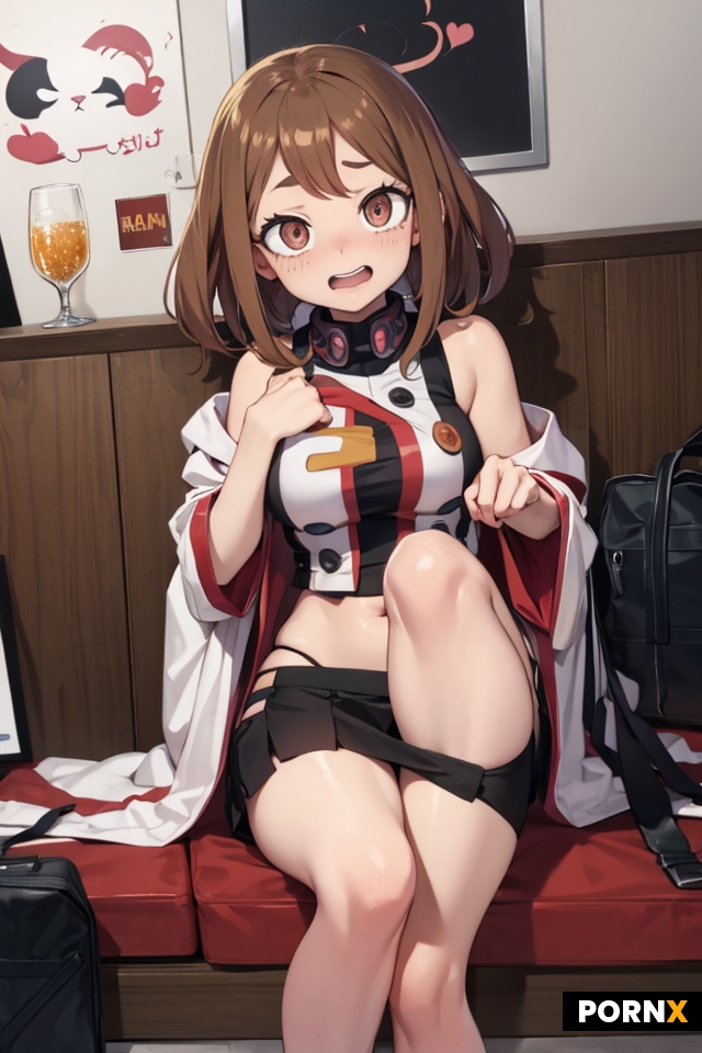 Ochako from My Hero Academia is begging you