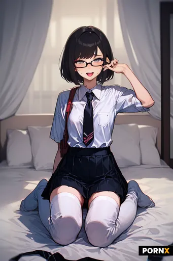 give her high thigh white socks