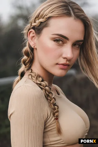 An athletic 20-year-old woman with subtle