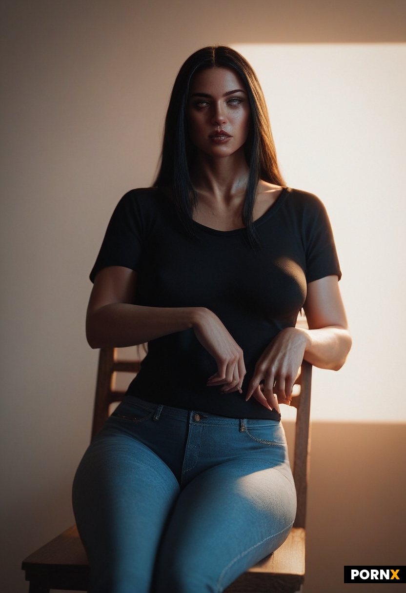 sitting in chair