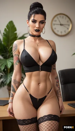 Super sexy nerdy tomboy emo chick professor