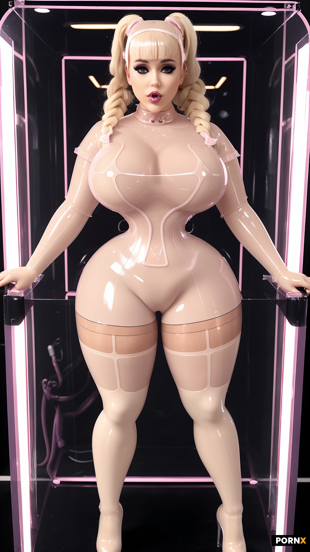 One bimbo Fembot mannequin