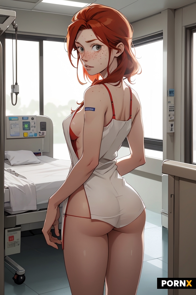 Lanky redhaired woman with freckles