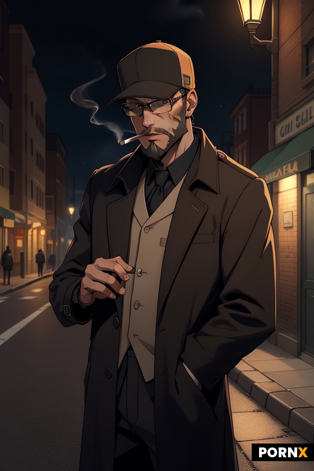 a man in a long coat