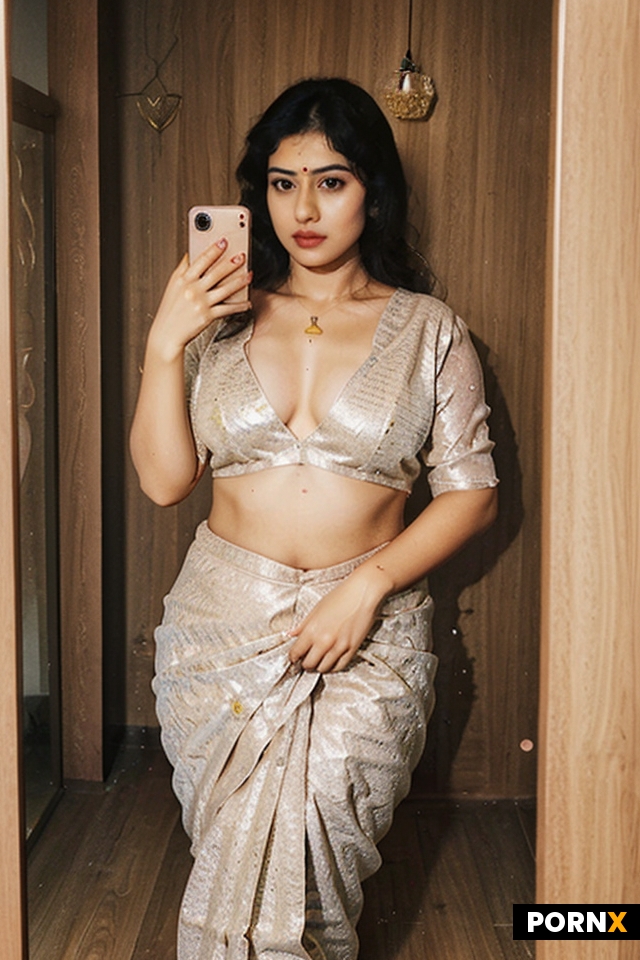 Taking mirror selfie