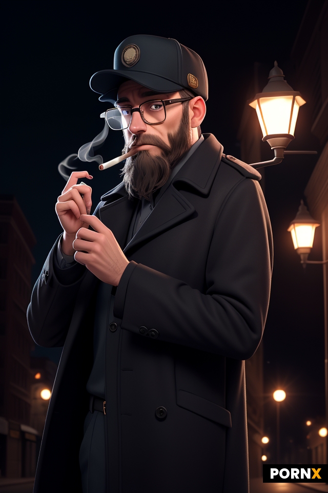a man in a long coat