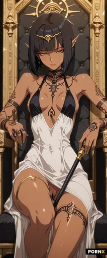 Beautiful white elf woman