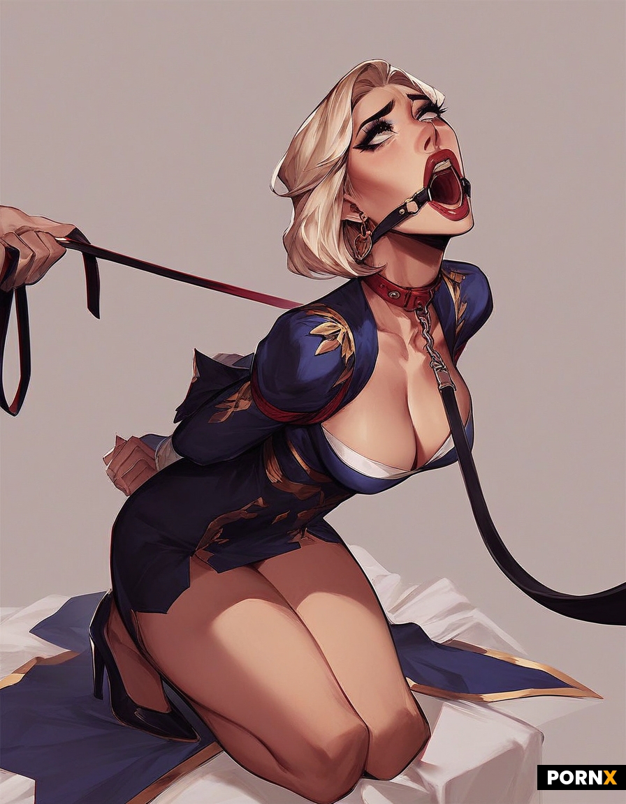 Female on a leash