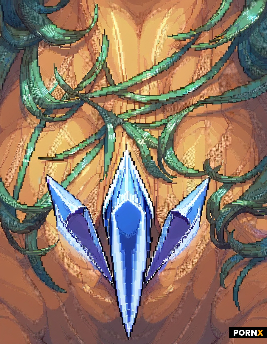 Naked mage woman