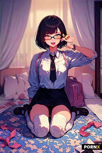 give her high thigh white socks