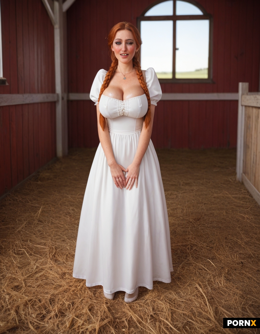 Cute Adorable American Amish redhead