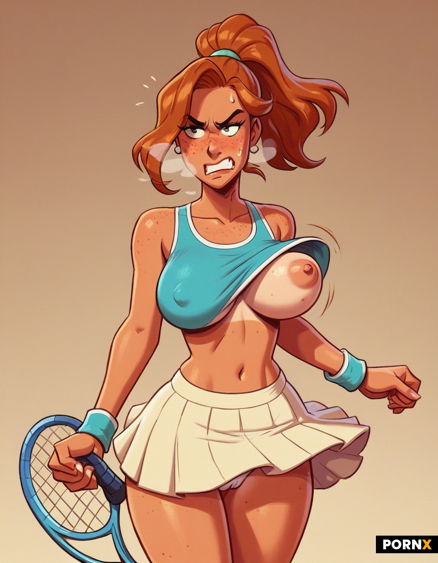 Woman playing tennis