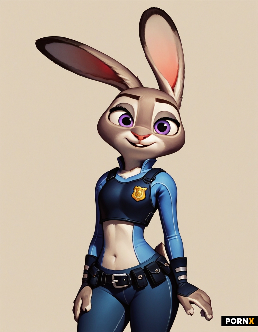 Anthropomorphic rabbit from zootopia