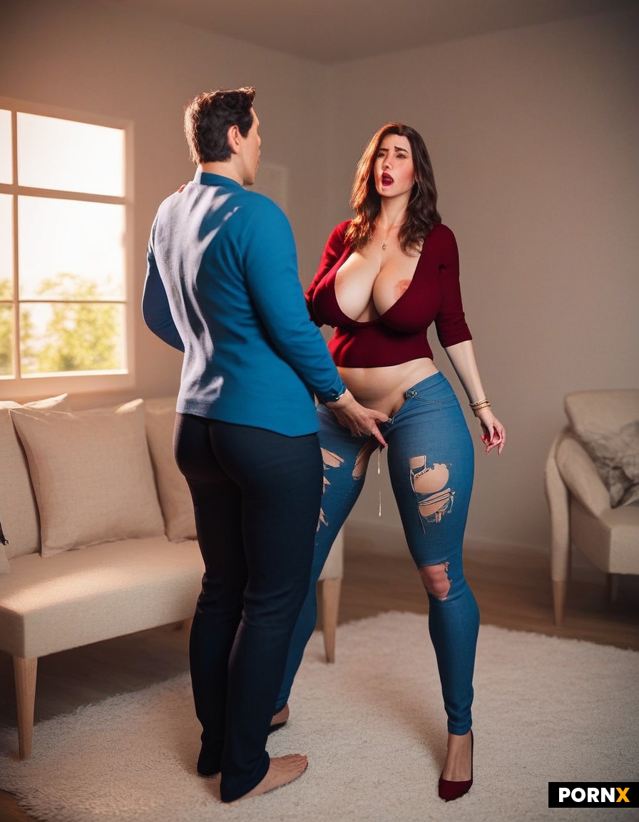 Man and woman in living room