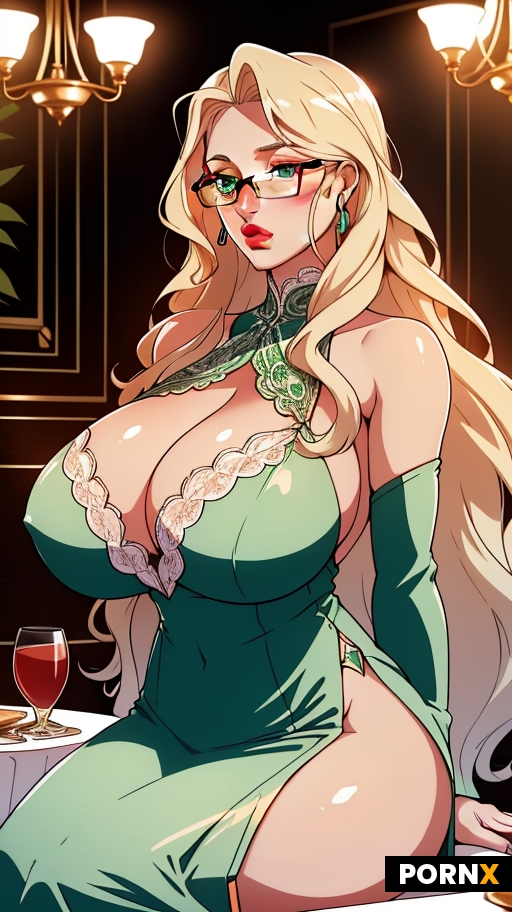 A gorgeous Woman dressed as a luxury restaurant client