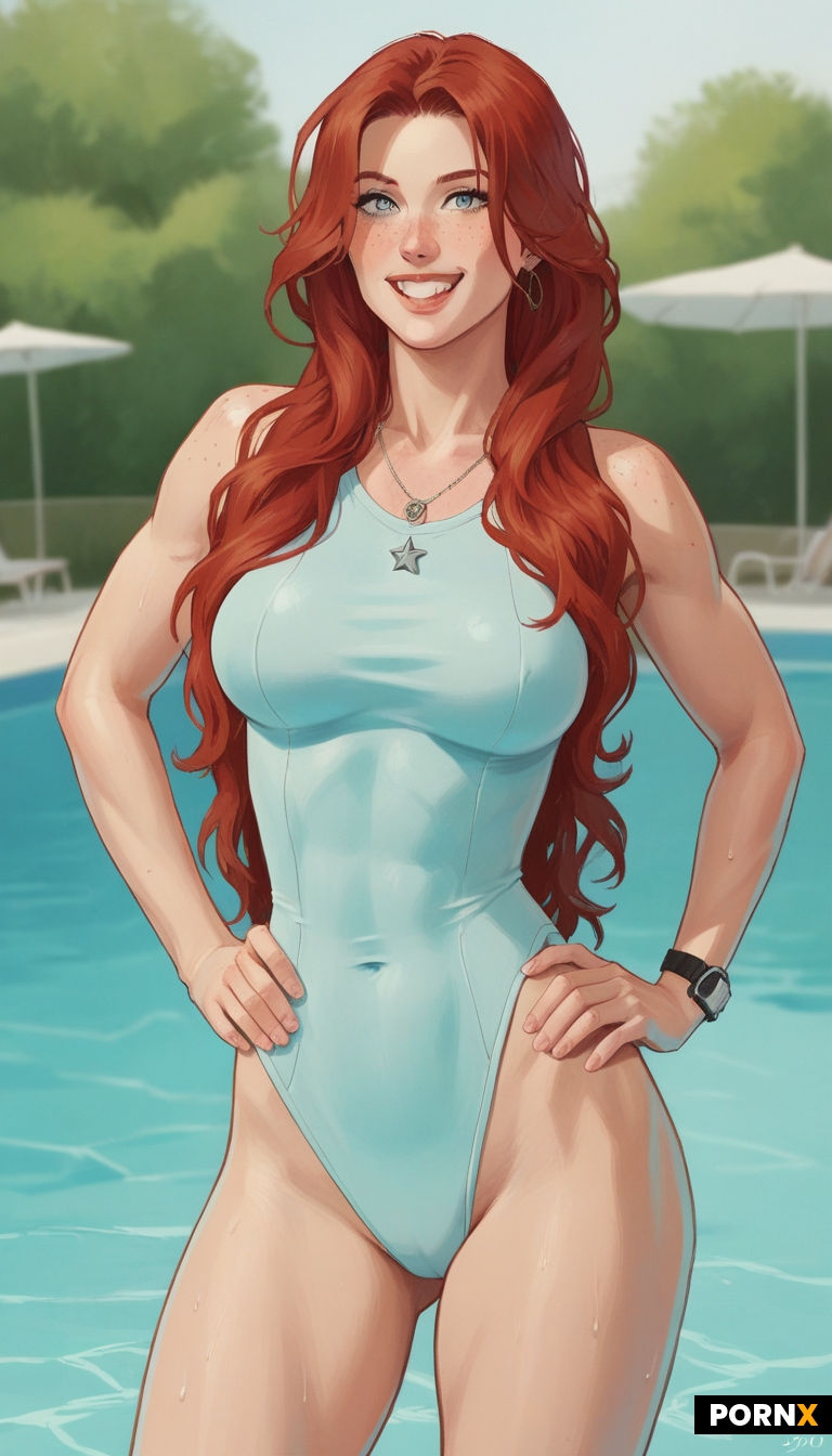 80s style swimsuit