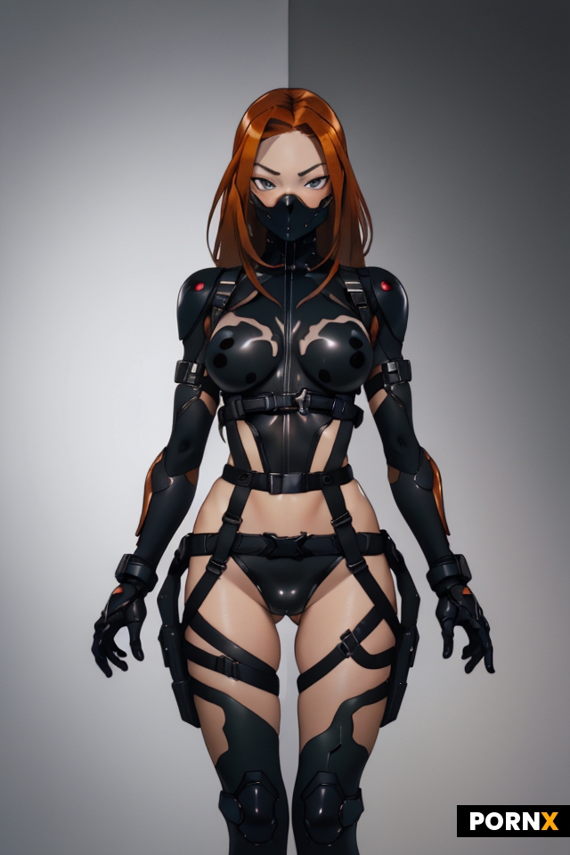futuristic copper female soldier barely legal 18 years old
