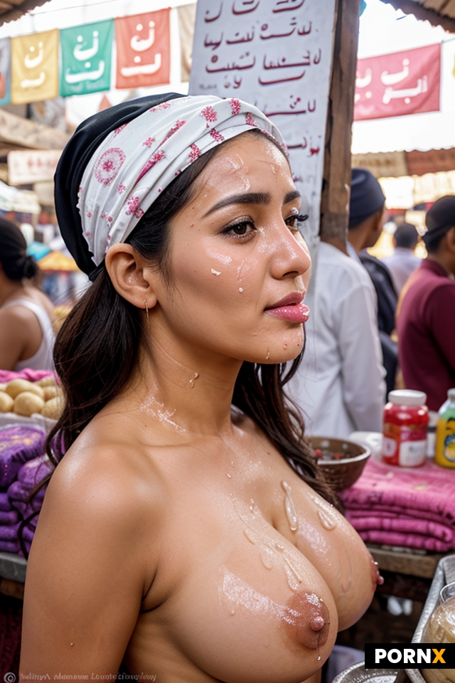 crowded market stall