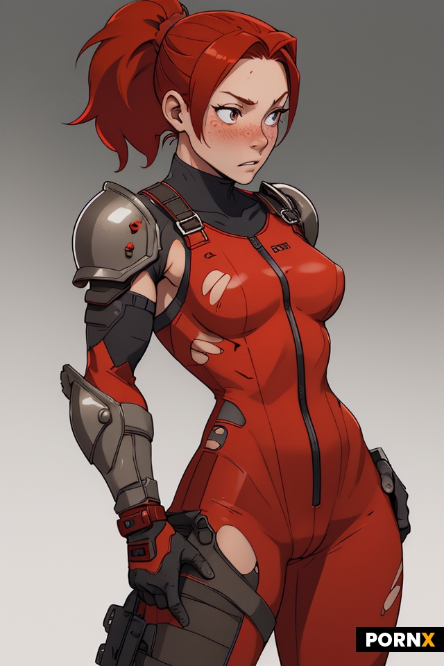 fit woman with red hair in ponytail