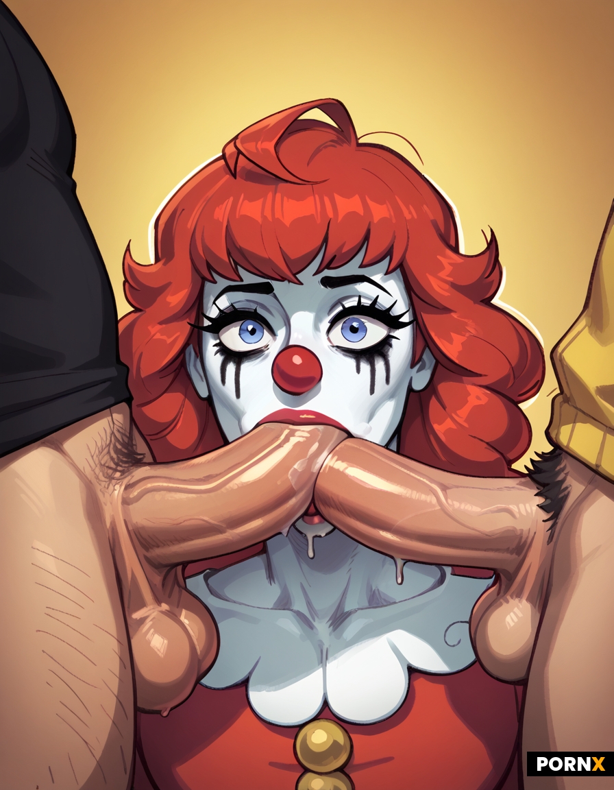 Gay man creepy clown