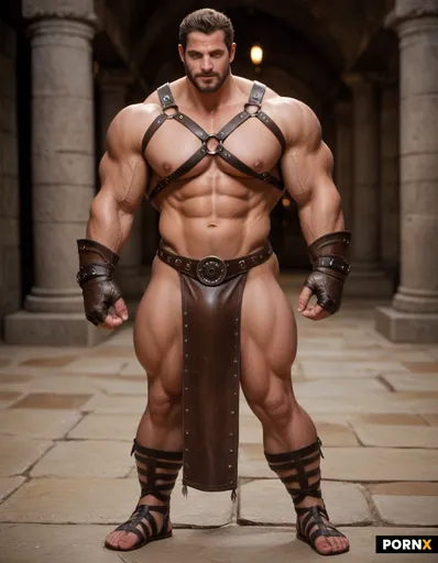 Prompt: A photorealistic full-body cinematic shot of a massive