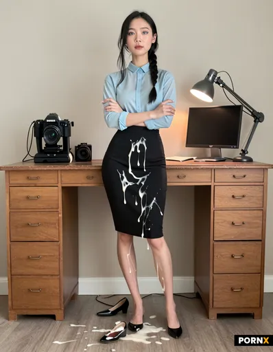 A 20-year-old Asian American woman with a short