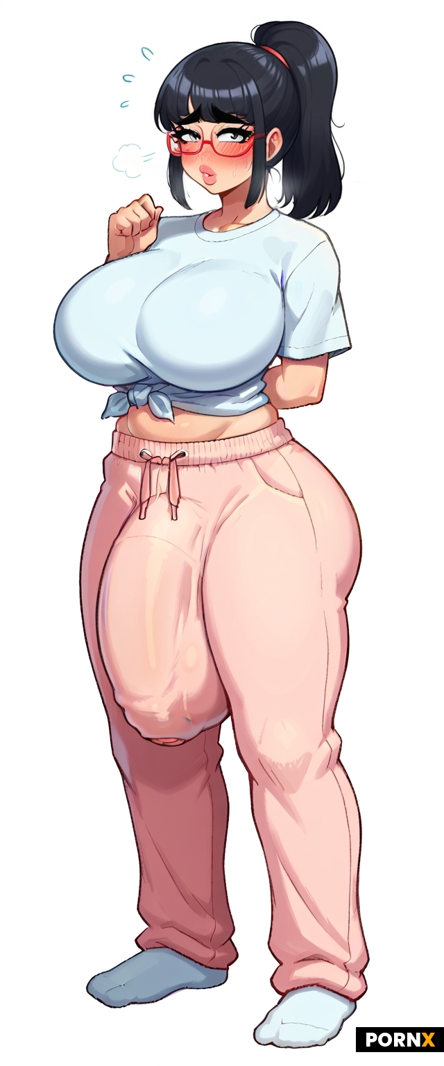 20-year-old nerdy messy awkward shy Japanese nerd futanari named Ai