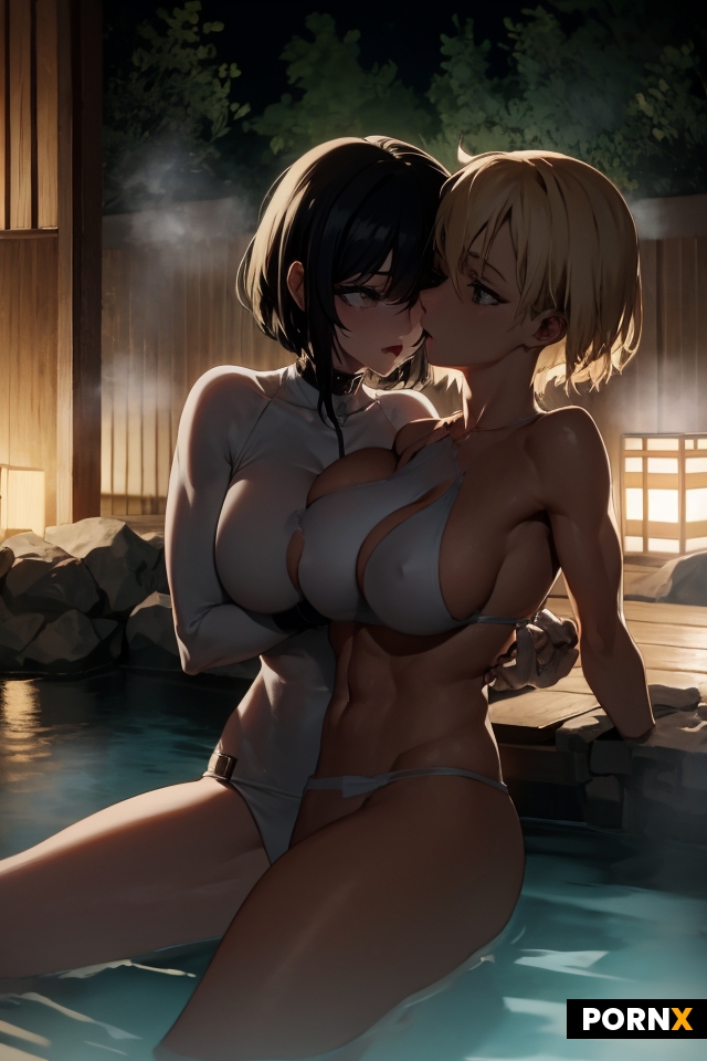 two cute blonde and black haired 20 year old stunning hot women from europe with fit and ripped bodi