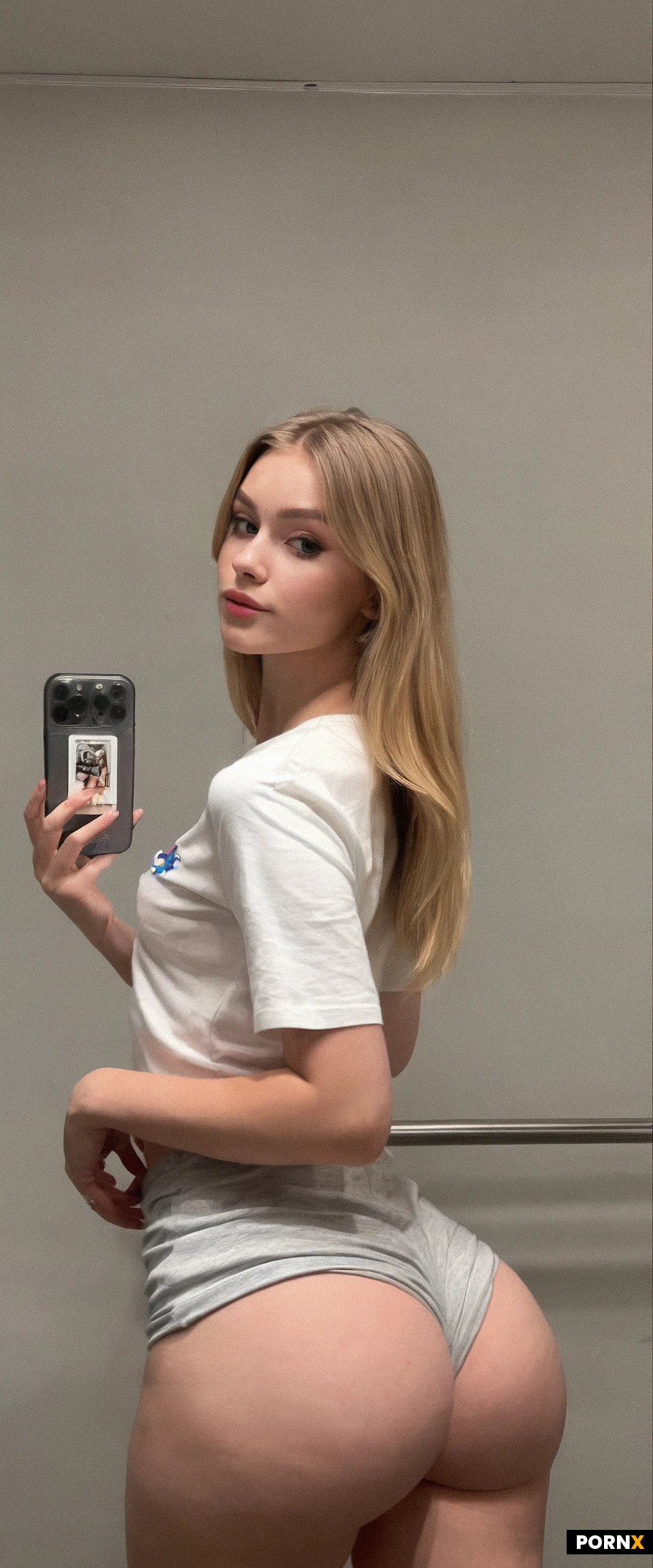 HighRes, best_quality, hiDef
20yo, (gorgeous_beautiful_face:1.9), ,,,,mirror selfie,curvy body, small ass, small breasts,cotton shorts, blonde hair