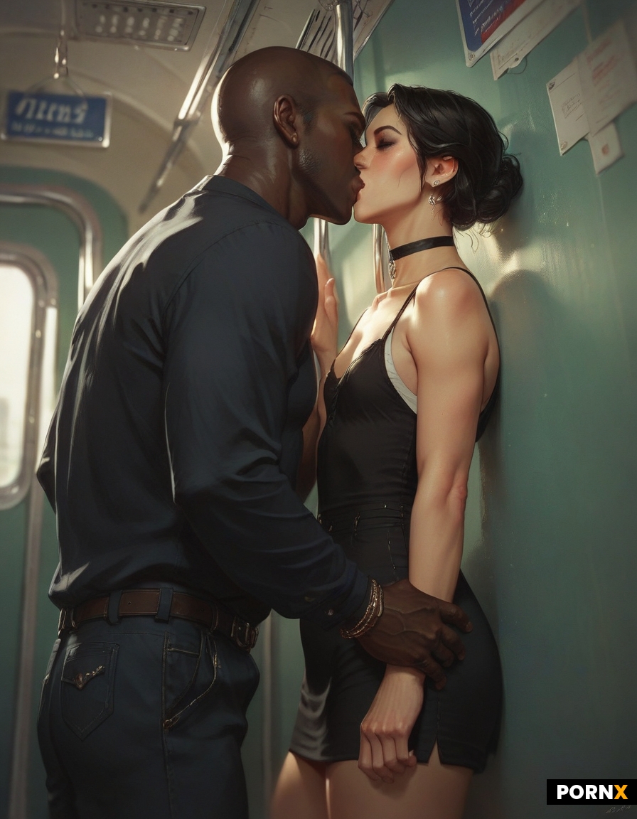 Interracial sex with one black male and one Japanese female flat chest and cute face