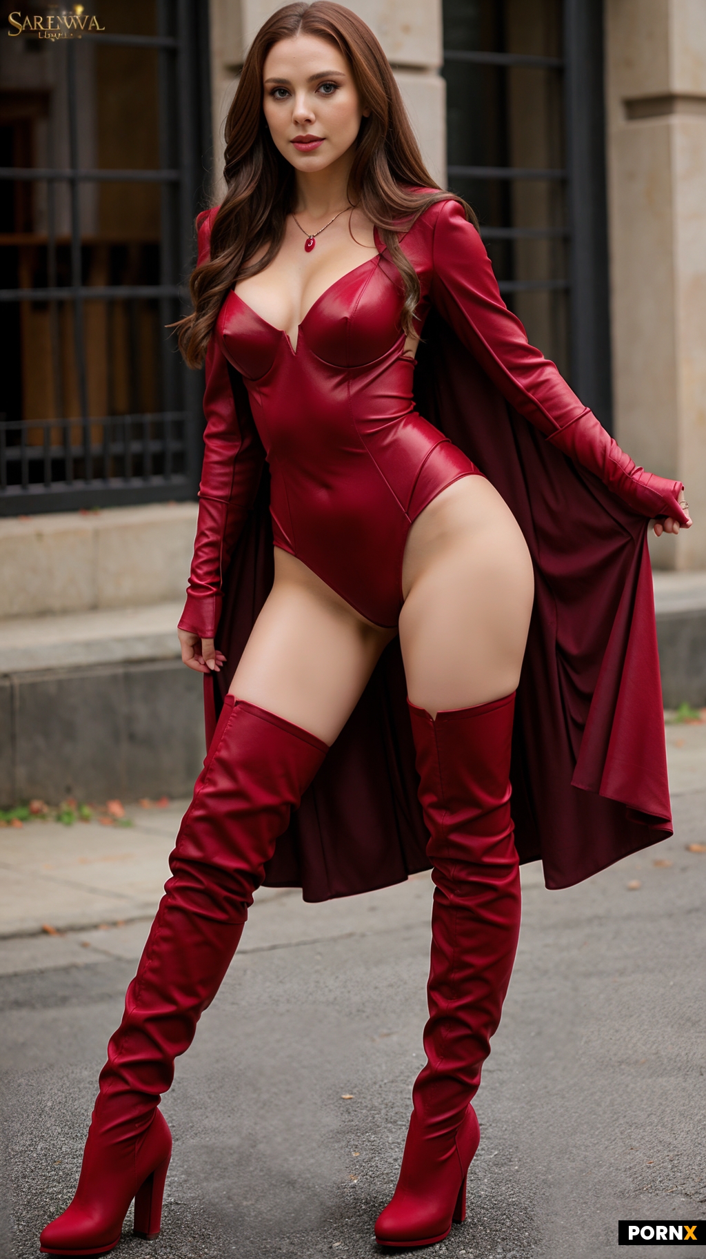 Scarlet Witch overknee boots