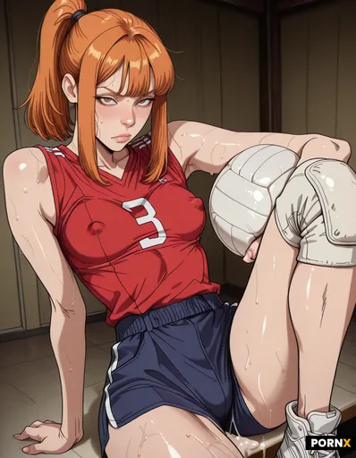 Sweaty volleyball slut sharp aquiline nose