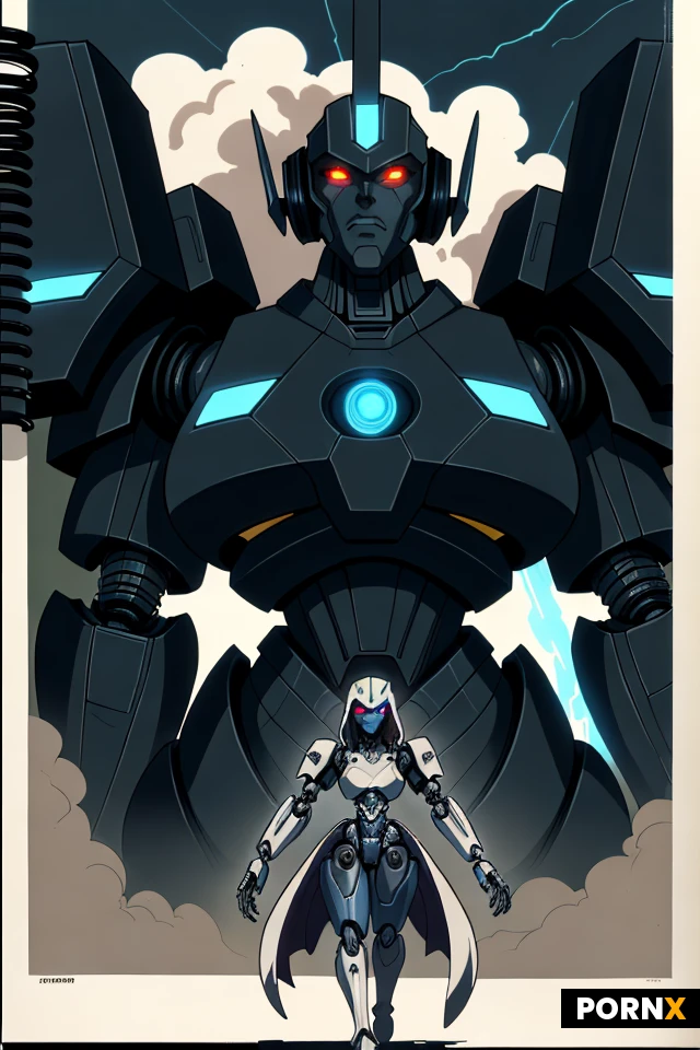 A cinematic scene from a dark, high-budget Japanese mecha anime movie: enormous humanoid biomechanical robots towering hundreds of meters above a dense futuristic city, their proportions elegant but unnervingly elongated, with angular armor plating, exposed mechanical joints, glowing eyes, and subtle organic elements beneath the armor.
Long shadows, richly painted backgrounds, hand-drawn cel-animation aesthetic with intricate mechanical linework, subtle film grain, slightly muted 1990s color palette, deep blacks, glowing highlights, dramatic clouds, shafts of sunlight cutting through smoke.
Mood: awe, dread, melancholy and enormous restrained power — the machines feel less like ordinary robots and more like mysterious artificial giants whose true nature is uncertain.
Highly detailed traditional anime illustration, expressive hand-drawn linework, painted cel shading, cinematic lighting
