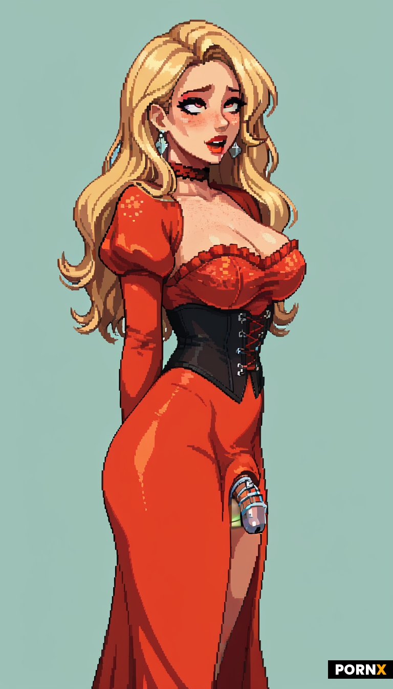 long blonde hair