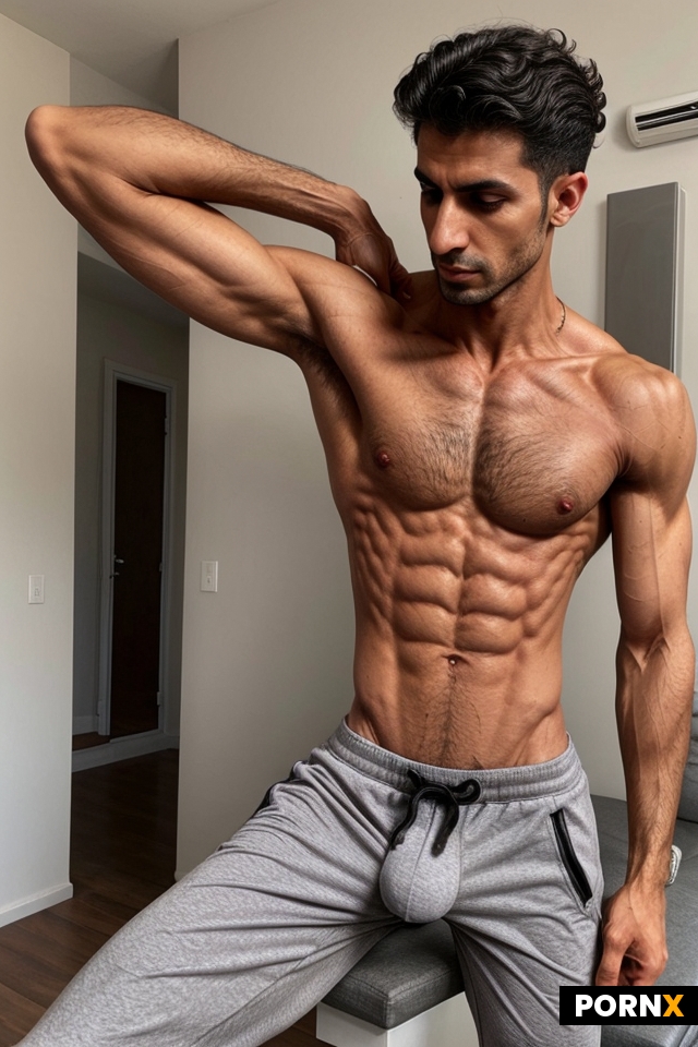arab man have a  big hard cock